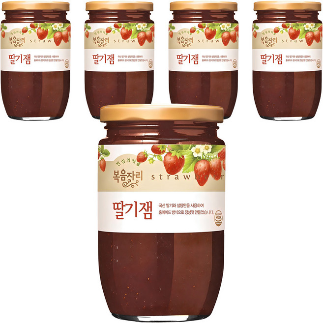 복음자리 딸기잼, 500g, 5개