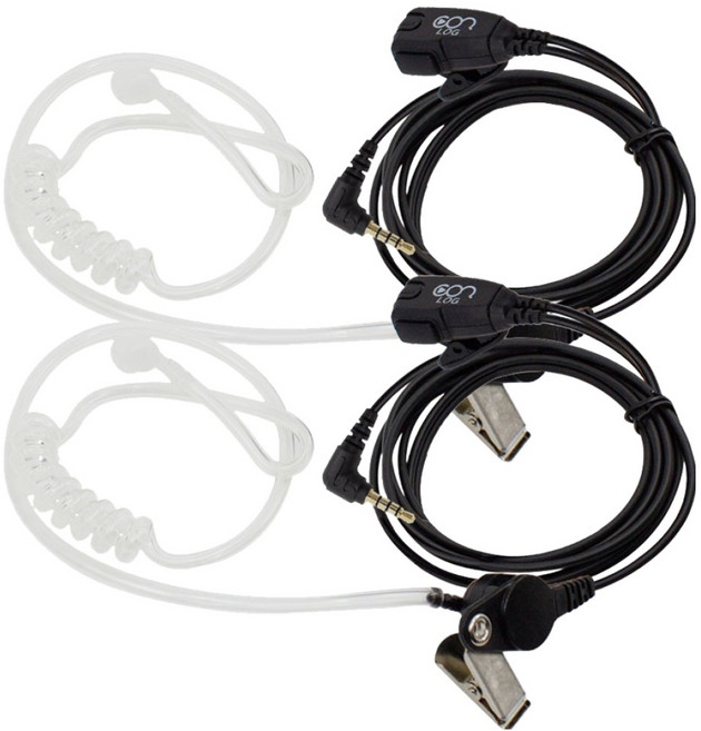 로그 무전기용 이어마이크, RADGER TYPE, 2개