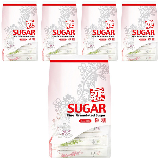 戀 長條砂糖, 600g, 5袋