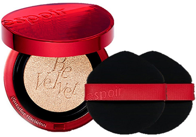 에스쁘아 프로테일러 비벨벳 커버 쿠션 파운데이션 뉴클래스 본품 13g +퍼프 세트, 21호아이보리, 1개