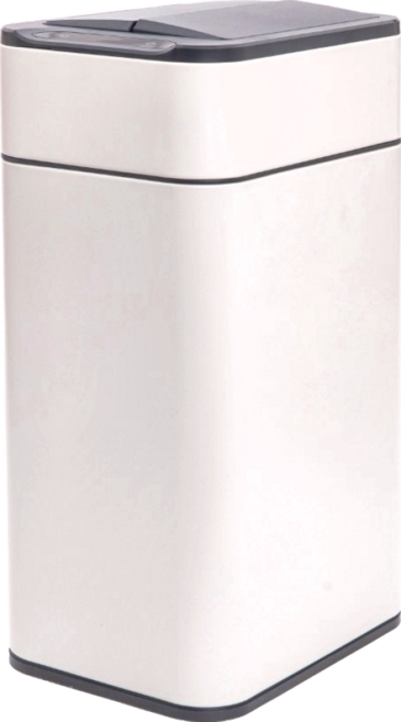 HOLA 和樂家居 伊登雙門對開感應充電式 不鏽鋼垃圾桶 2.16kg 20L, 白色, 1個