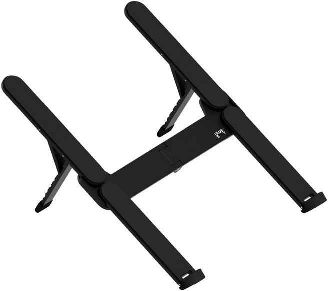 프레임바이 PH 휴대용 노트북 거치대 접이식 6단계 높이조절 알루미늄 스탠드 + 파우치 세트, Black(스탠드), Black(파우치), 1세트