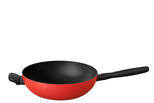 MEYER 美亞 BAUHAUS 革新紅導磁單柄炒鍋 加輔助手把 陶瓷強化不沾 28cm 防燙手柄 耐用性增強, 1個