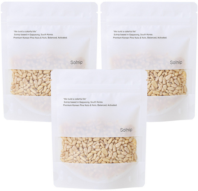 솔닙 국산 백잣, 90g, 3개