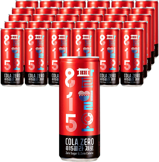 웅진식품 815콜라 제로 음료, 250ml, 60개