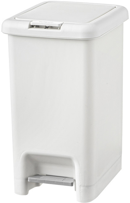 코멧 홈 모던한 원터치 페달 휴지통 20L, 화이트