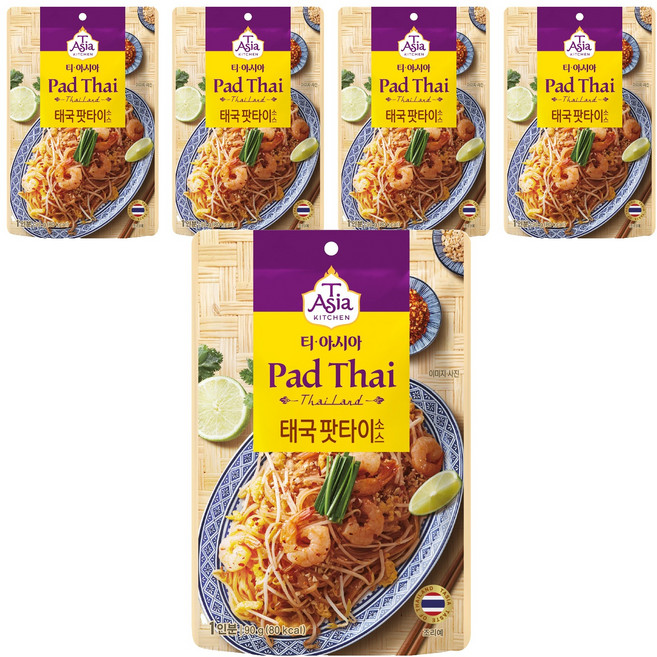 티아시아키친 태국 팟타이 소스, 90g, 5개