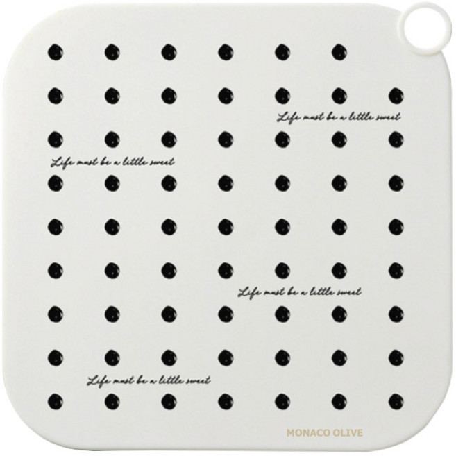 모나코올리브 하수구밀착 냄새차단 매트, 1개, 화이트