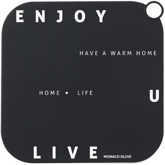 모나코올리브 하수구밀착 냄새차단 매트, 1개, 블랙