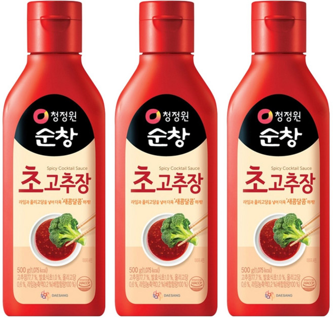 청정원 순창 초고추장, 500g, 3개