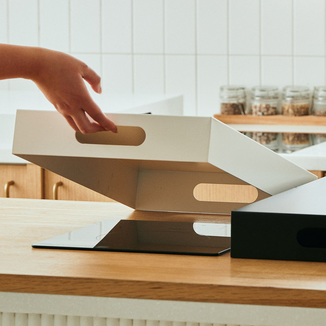 엠에스리빙 국산 인덕션 가스렌지 덮개 2구, 화이트, 1개