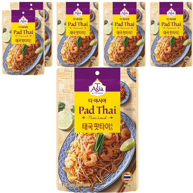 티아시아키친 태국 팟타이 소스, 90g, 6개