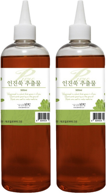 맑을담 인진쑥 추출물 퓨어 500ml, 2개