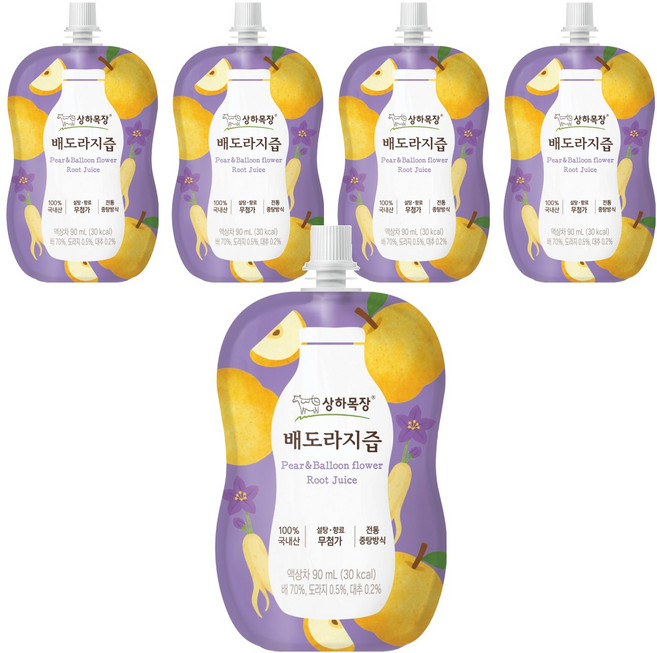 상하목장 배도라지즙, 90ml, 5개