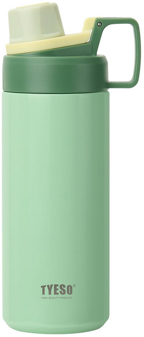TYESO 泰碩 幻彩系列 319運動保溫壺, 淺綠色, 600ml, 1個