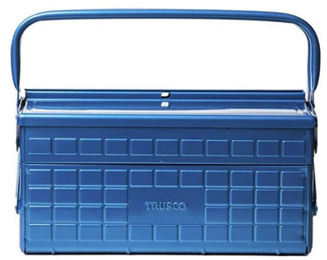 TRUSCO 專業2段式工具箱 藍色, 1個