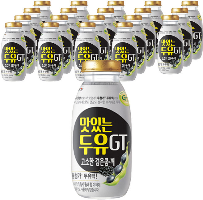 맛있는두유GT 고소한 검은콩 깨, 200ml, 20개