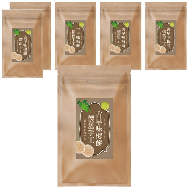 Cammie 佳美 懷舊手工古早味梅餅, 120g, 6包