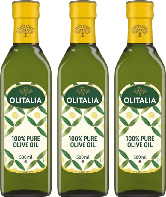 OLITALIA 奧利塔 純橄欖油, 500ml, 3瓶