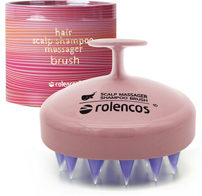 로렌코스 프로페셔널 두피 샴푸브러쉬, 핑크, 1개