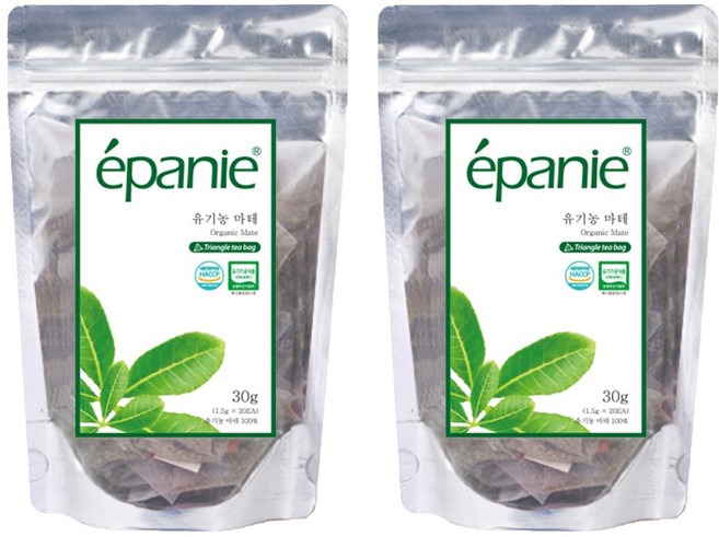 에빠니 삼각 유기농 마테차, 1.5g, 20개입, 2개