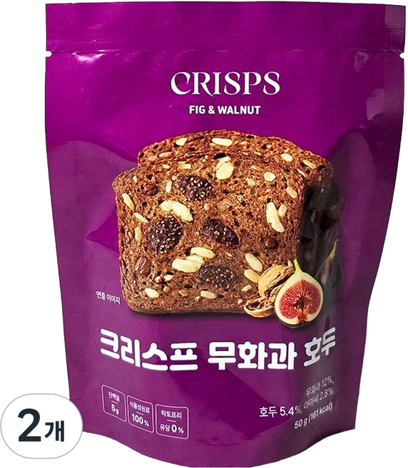 하늘처럼 크리스프 무화과 호두, 2개, 50g