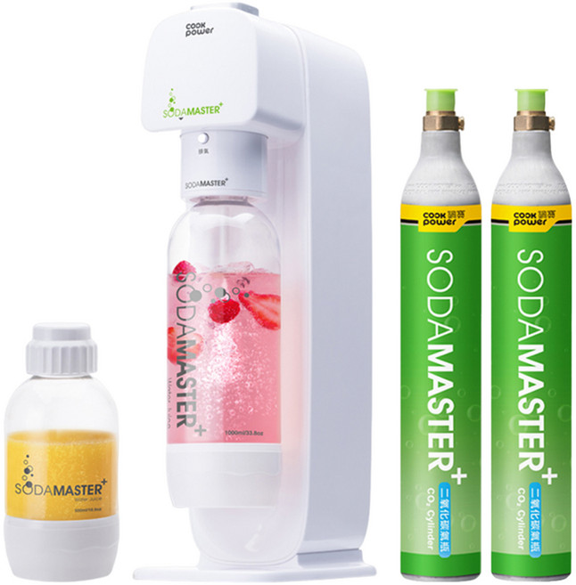 cook power 鍋寶 氣泡水機 + 氣瓶 x2 + 專用水瓶 x 4, BWM-2100