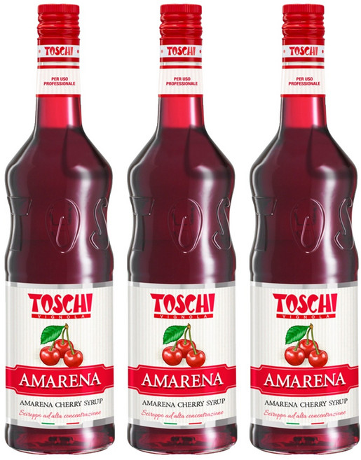 토스키 아마레나 체리 시럽, 1L, 3개