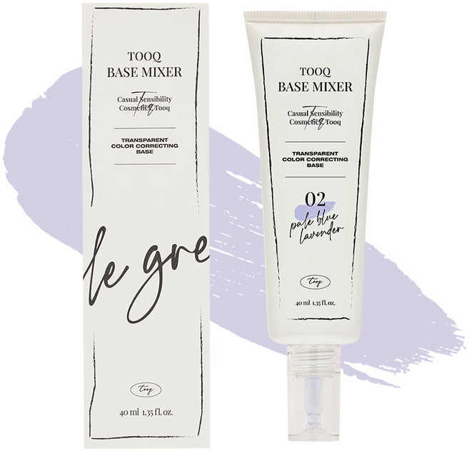 투크 트렌스페어런트 컬러 코렉팅 수채화 베이스 40ml, 02페일블루라벤더, 1개