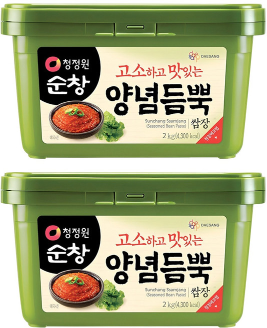 청정원순창 양념듬뿍 쌈장, 2kg, 2개