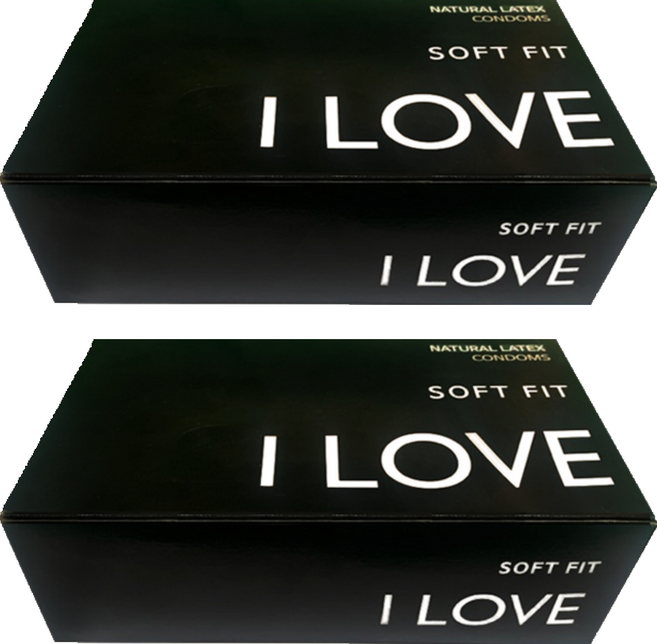 ILOVE 소프트핏 콘돔, 100개입, 2개