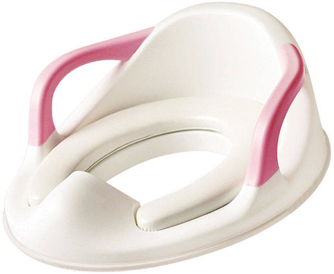 투비맘 핸들 유아변기 커버, 핑크