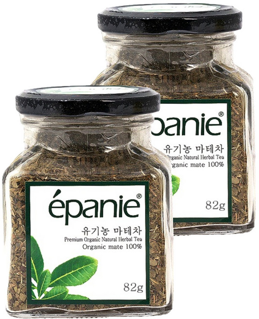 에빠니 유기농 마테 허브차 병, 82g, 2개, 1개입