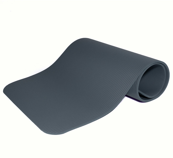 리브스포 NBR 트레이닝 헬스 요가매트 15mm, 그레이, 1개