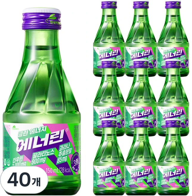 현대약품 에너린 클린에너지, 40개, 150ml - 쿠팡