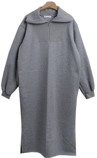 린다샵 후시링 하이넥 반집업 사이드 트임 롱 원피스 cpops10137k4a