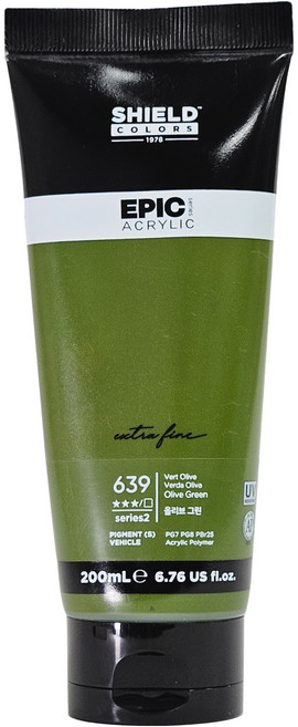 쉴드 에픽아크릴 물감, 200ml, 1색