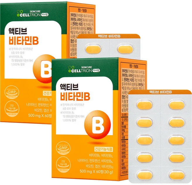 이너랩 액티브 비타민B, 60정, 2개 - 쿠팡