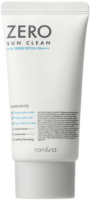 롬앤 제로 선 클린 01 프레쉬 SPF50+ PA++++, 50ml, 1개