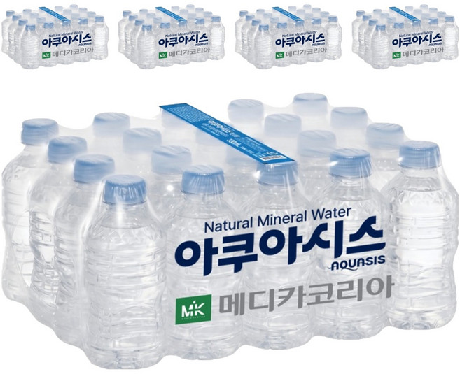 아쿠아시스 무라벨, 330ml, 100개
