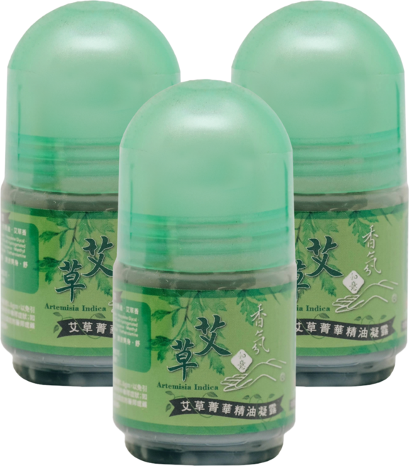如意檀香 艾草精華精油凝露, 3入