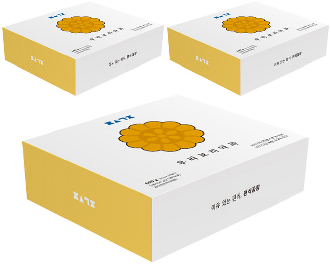 편식공장 우리보리 약과, 600g, 3개