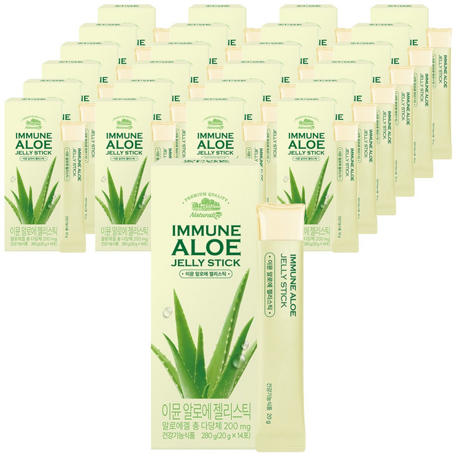 네추럴라이즈 이뮨 알로에 젤리스틱, 280g, 25개