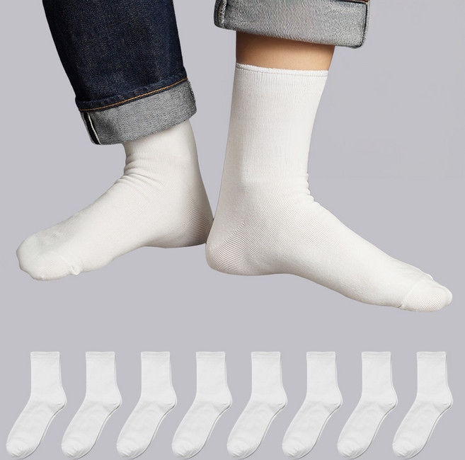 Sockpiens 男士無束縛舒適無壓襪 8雙組