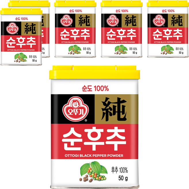 오뚜기 순후추, 50g, 6개