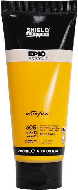 쉴드 에픽아크릴 물감, 200ml, 1색