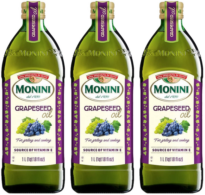 모니니 포도씨 오일, 1L, 3개