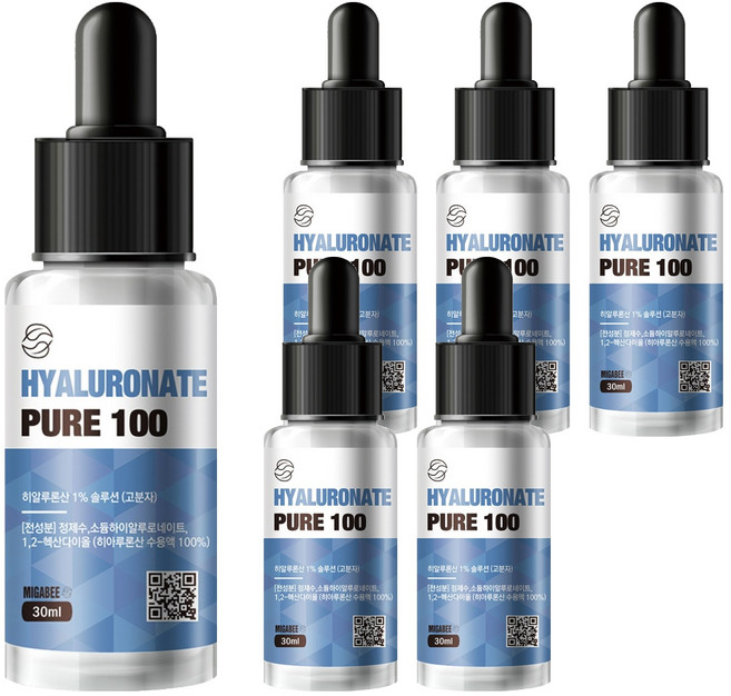미가비 히알루론산 1% 솔루션 원액 앰플, 30ml, 6개