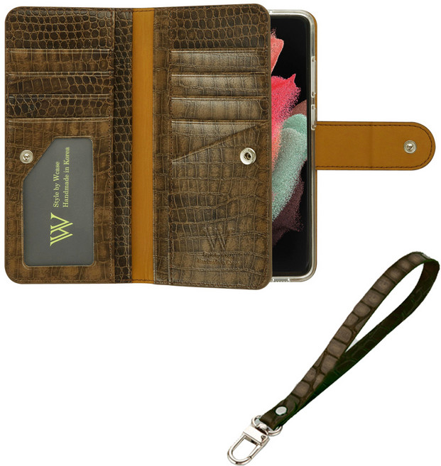 에스엠모바일 팰리스에디션 수제 카드지갑 다이어리 휴대폰 케이스 + 핸드스트랩