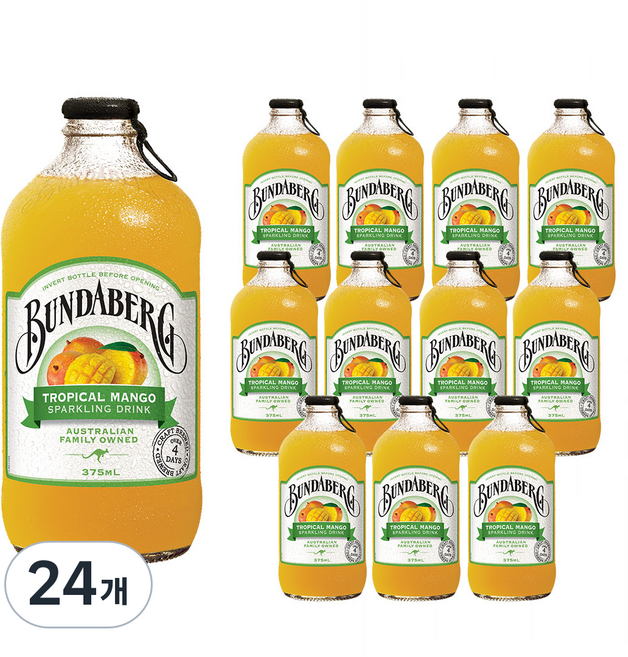 분다버그 트로피칼 망고 드링크, 375ml, 24개